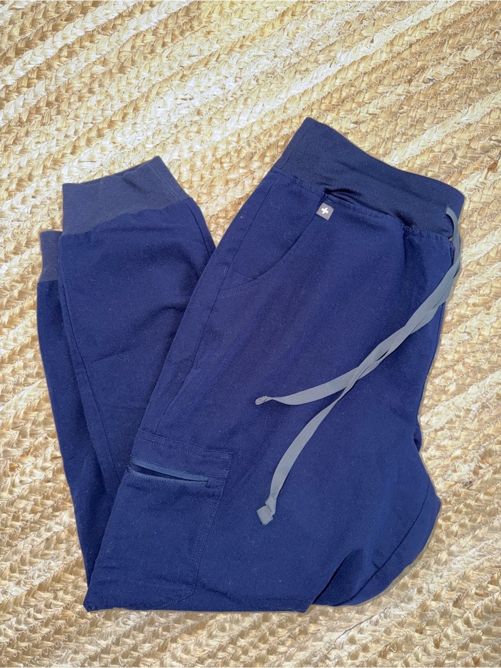 FIGS Navy Blue Jogger Pants with Drawstring